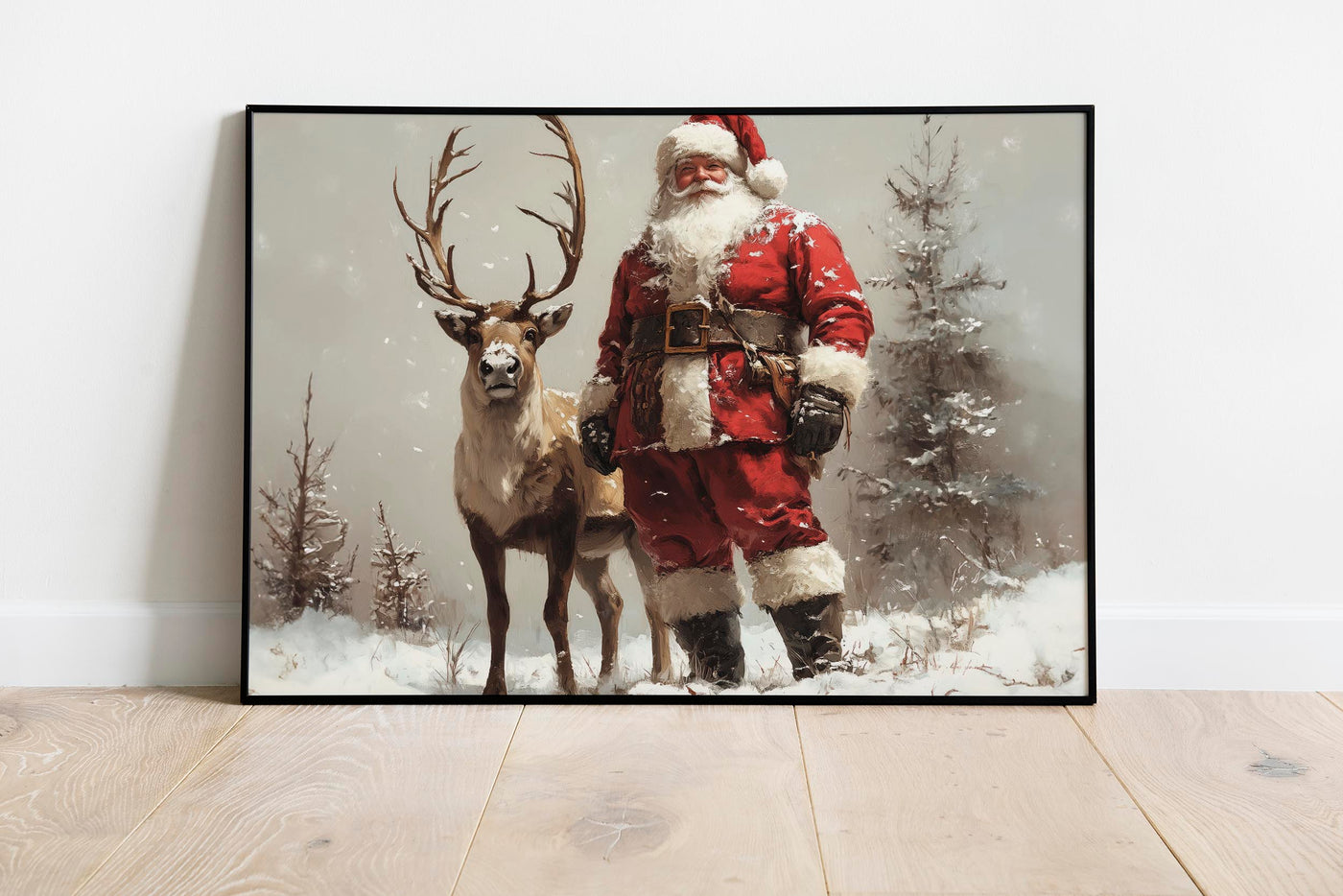 Santa and his Reindeer   - DIGITAL