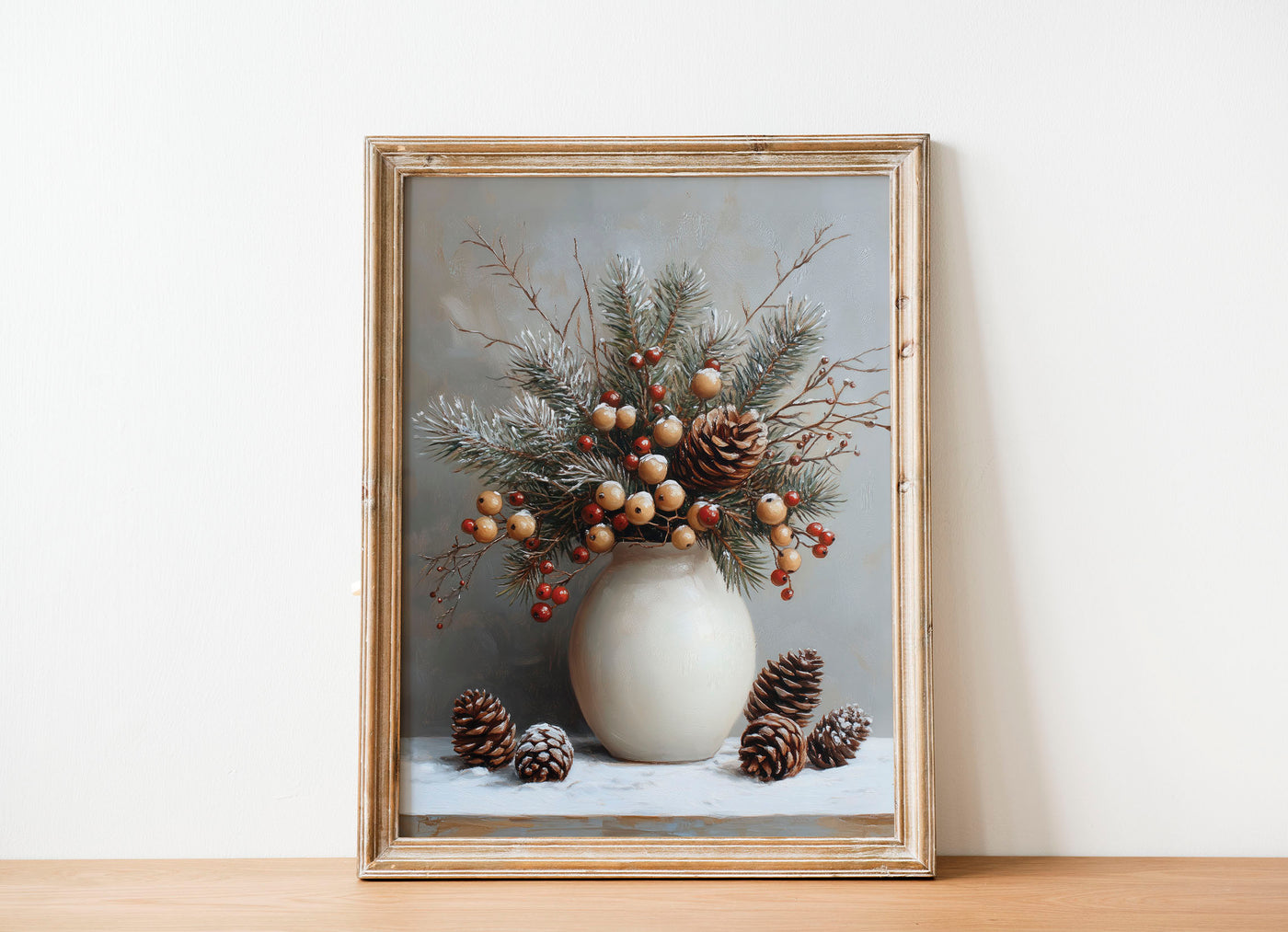 Still Life Christmas Vase   - DIGITAL