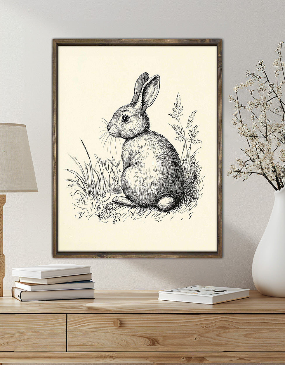 Vintage Rabbit Sketch