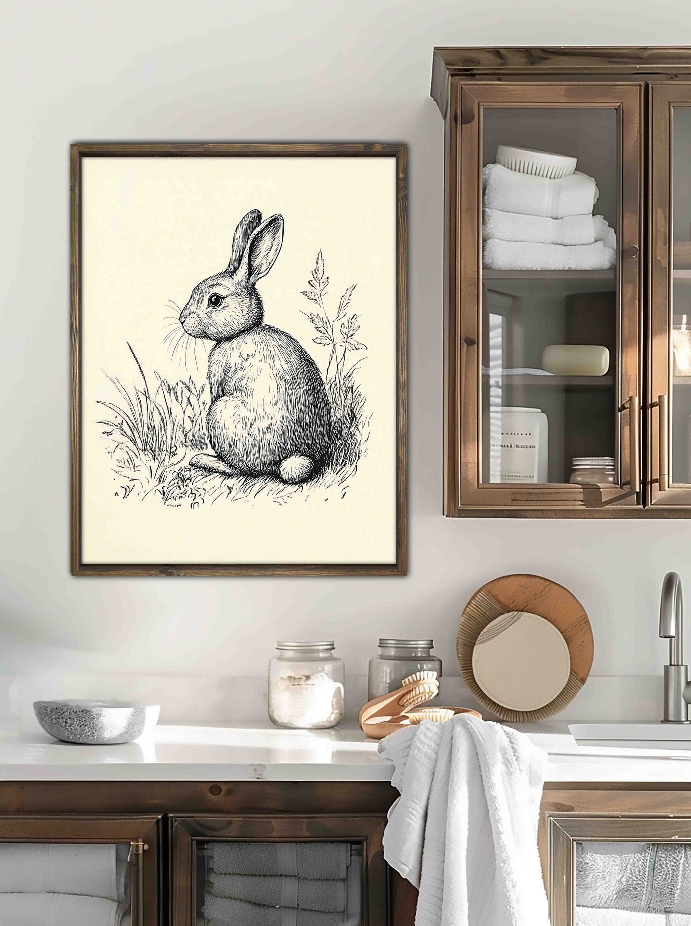 Vintage Rabbit Sketch