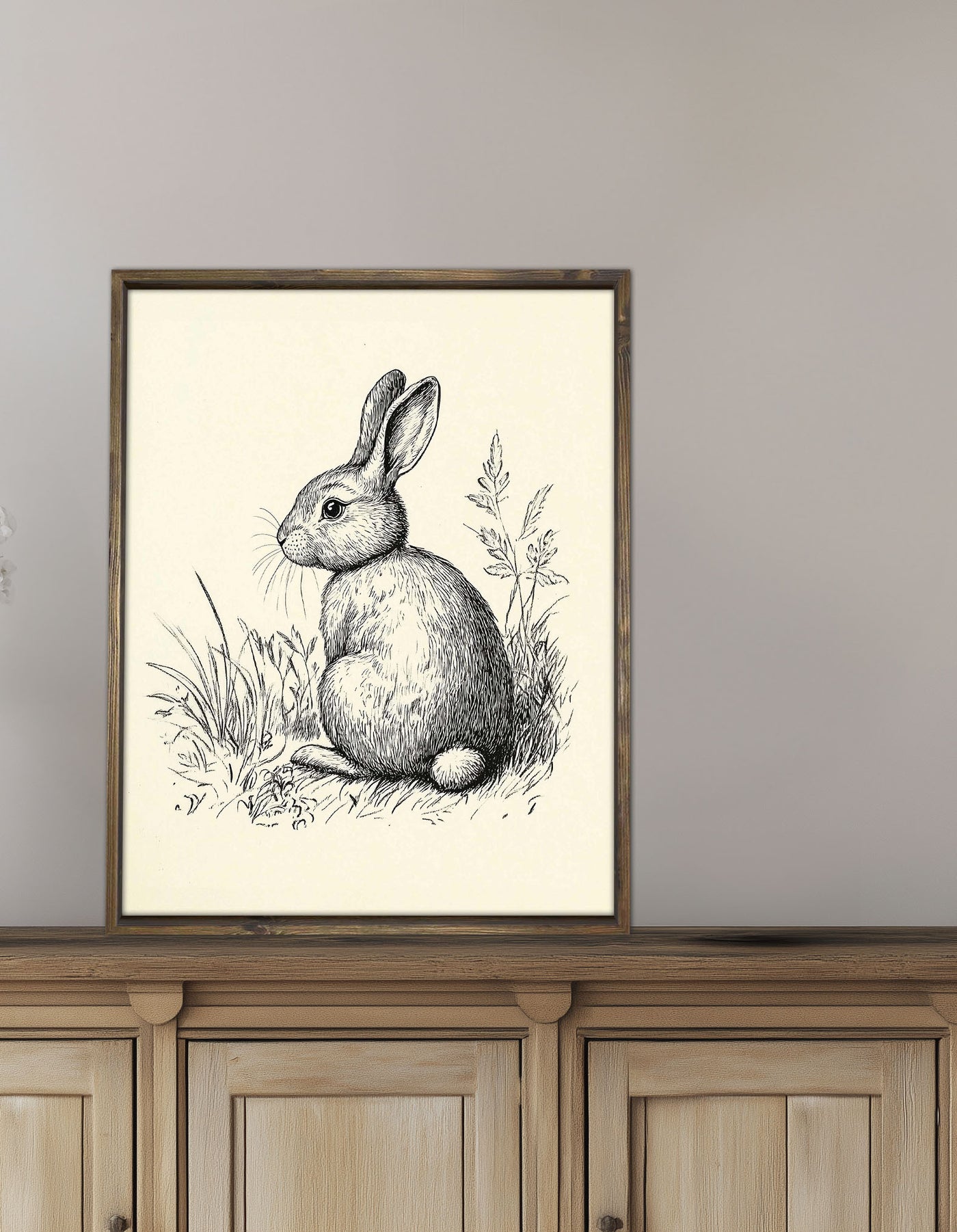 Vintage Rabbit Sketch